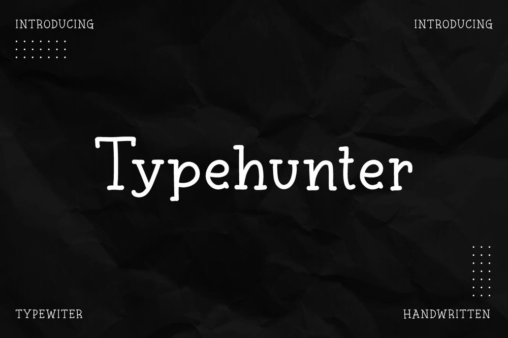 Typehunter Regular Font preview