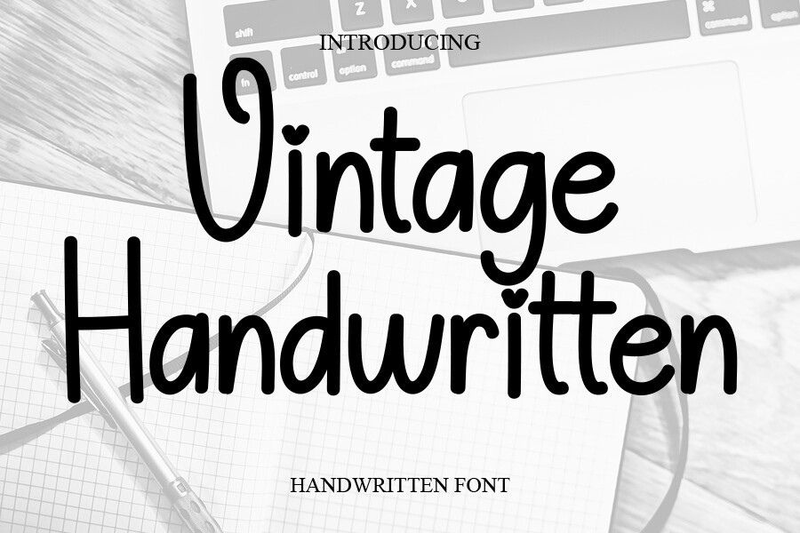 Vintage Handwritten Regular Font preview