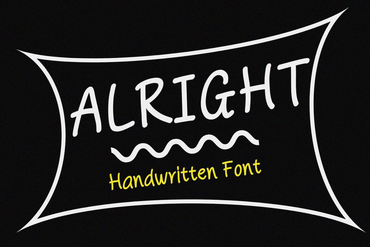 Alright Regular Font preview