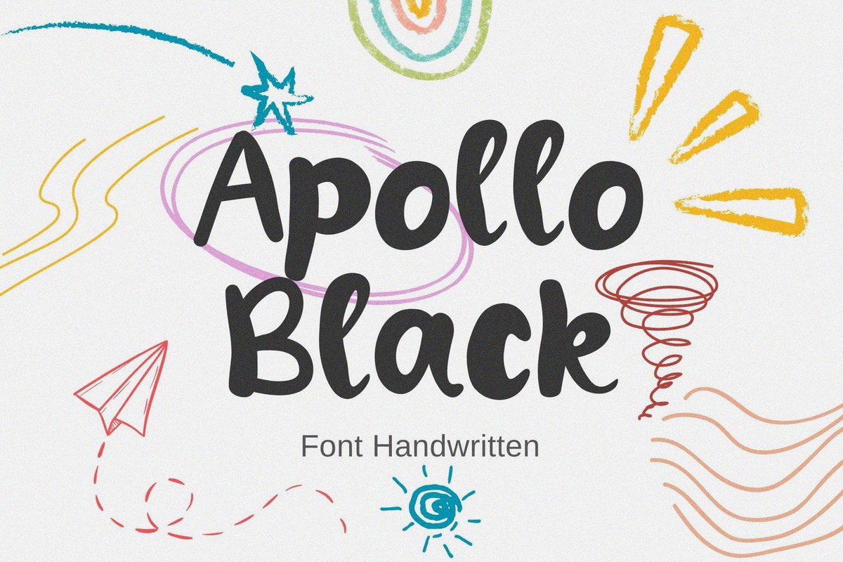 Apollo Black Regular Font preview