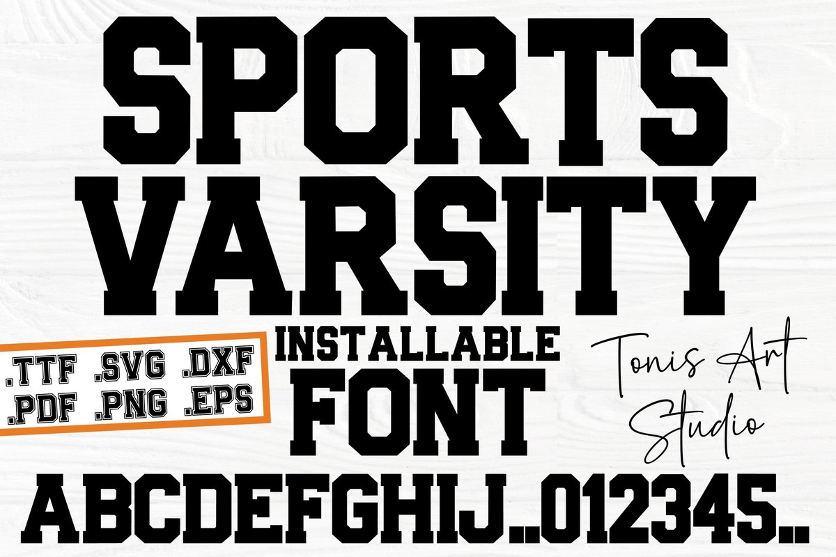 AB Sports Varsity Font preview