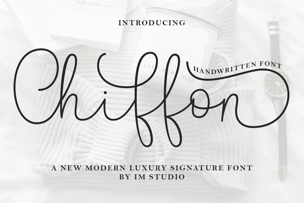 Chiffon Font preview