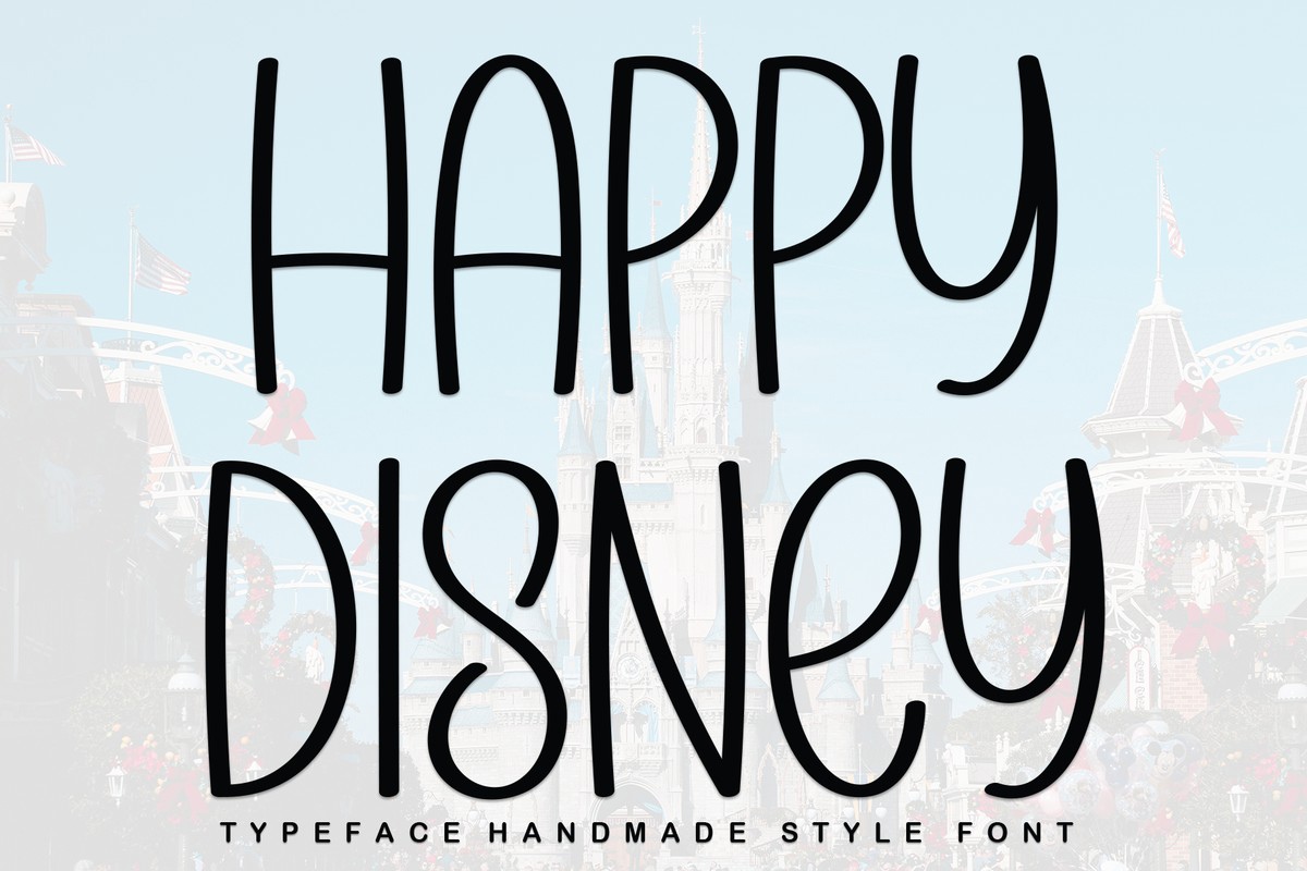 Happy Disney Font preview