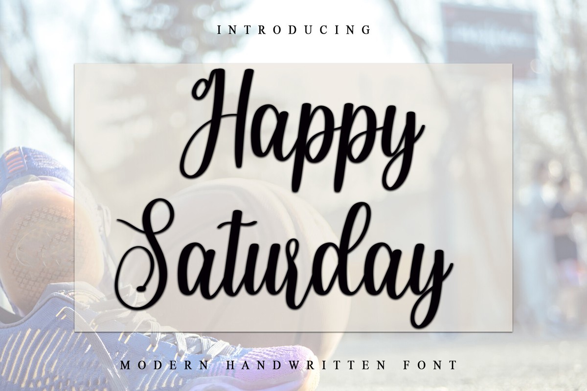 Happy Saturday Font preview
