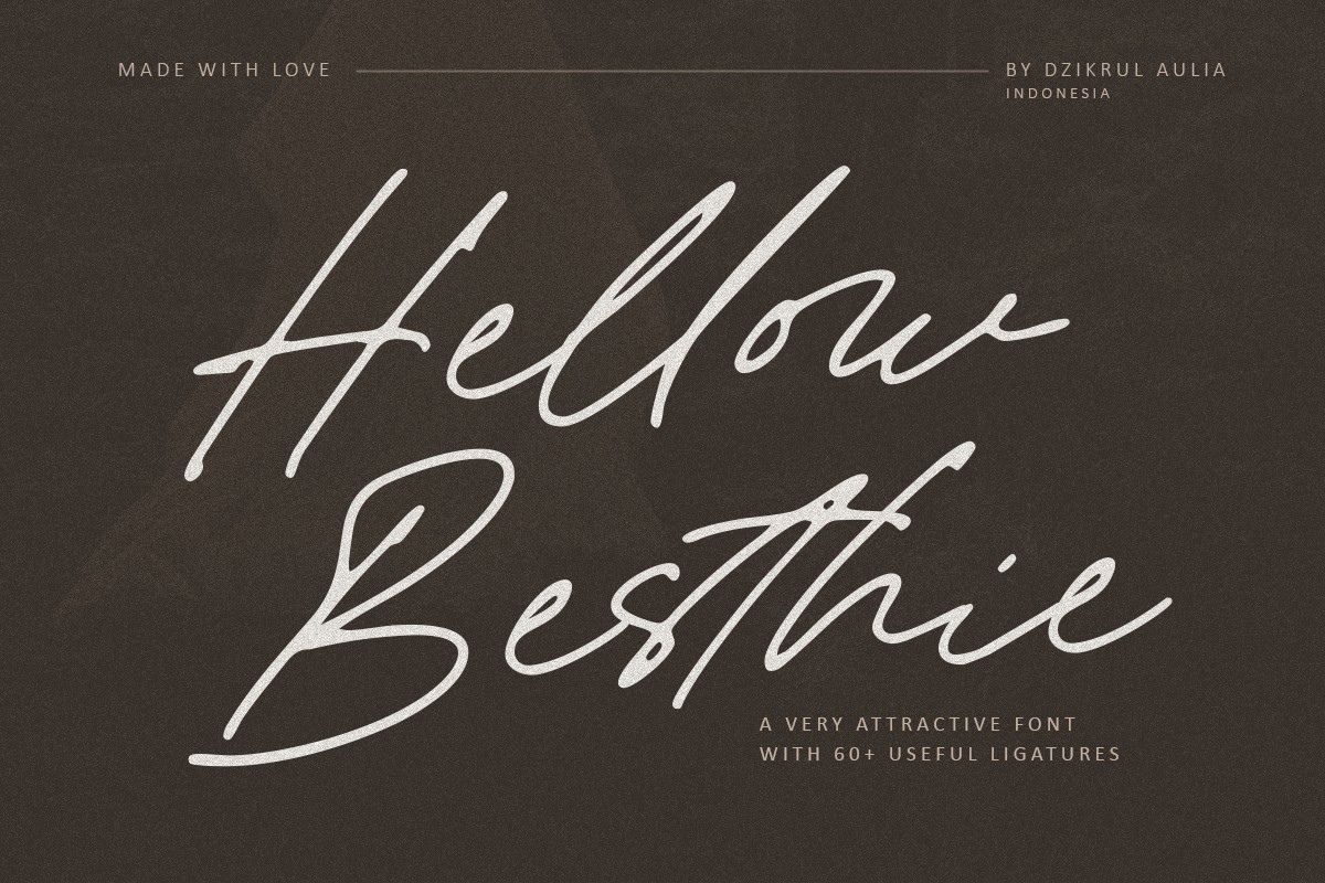 Hellow Besthie Regular Font preview