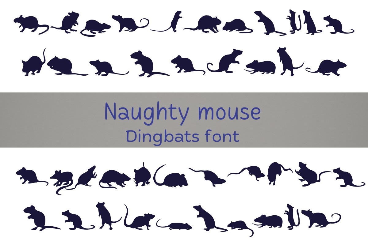 Naughty Mouse Font preview