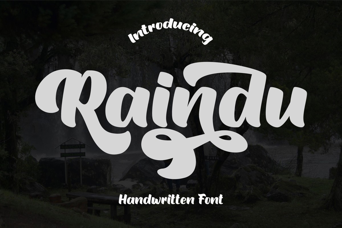 Raindu Font preview