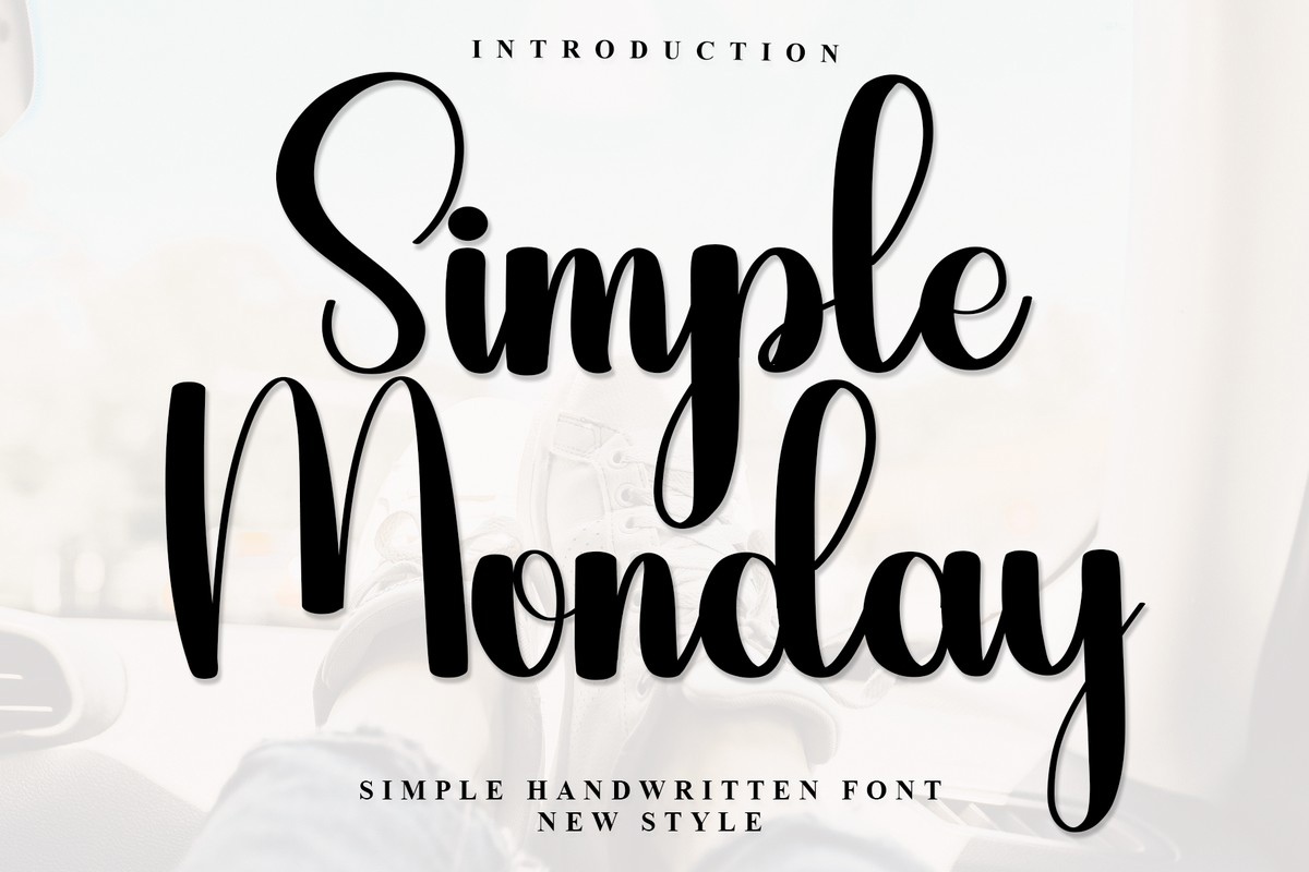 Simple Monday Font preview