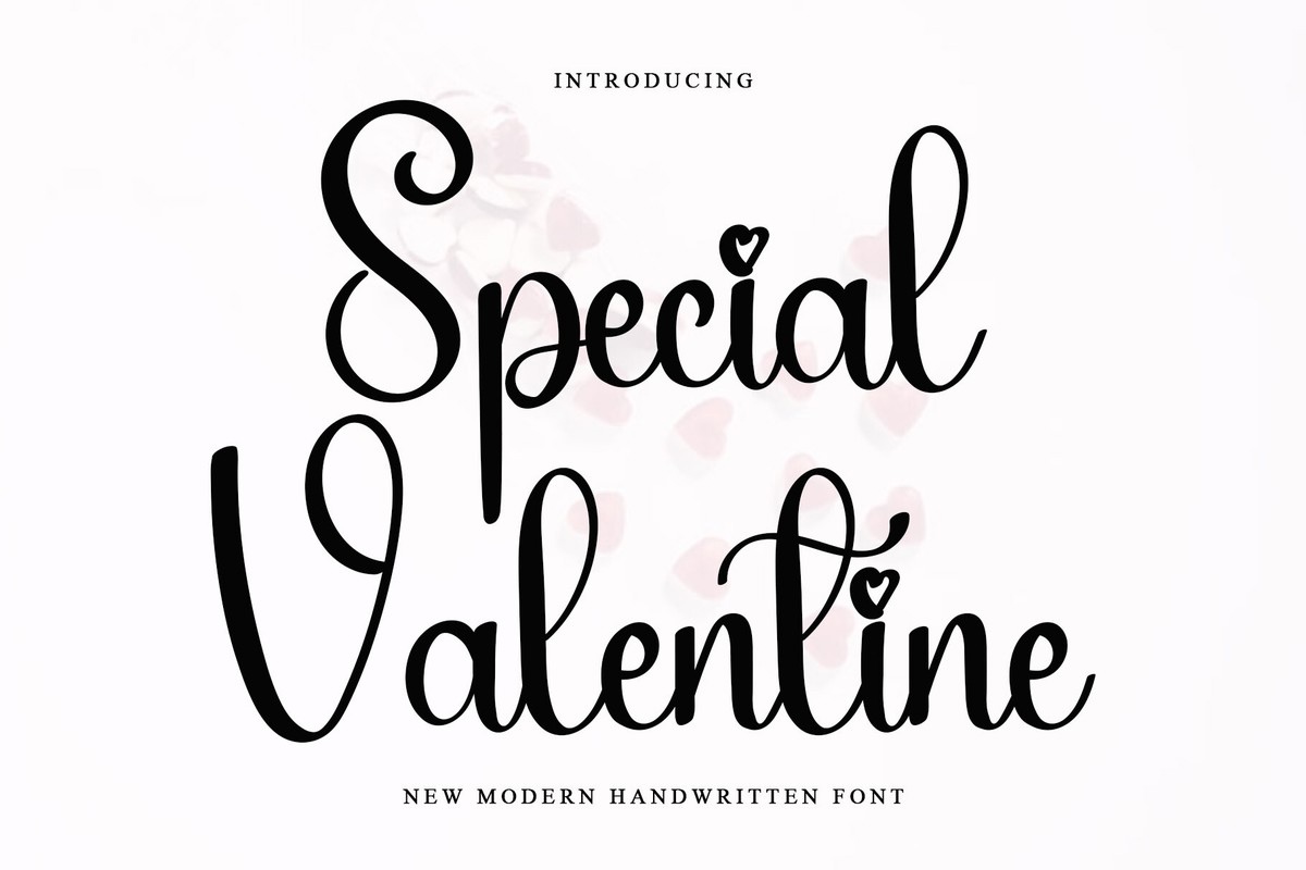 Special Valentine Font preview