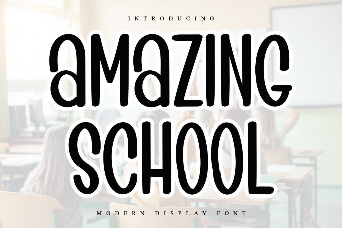 Amazing School Regular Font preview