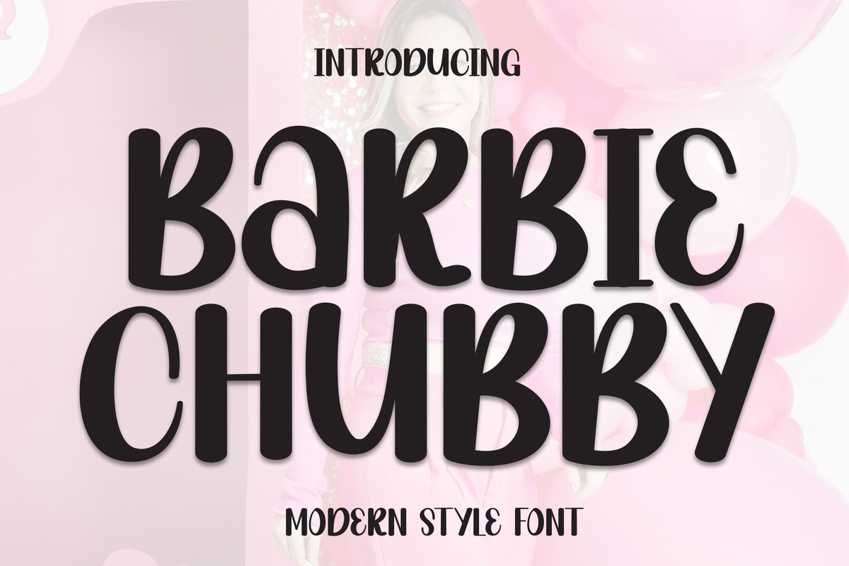 Barbie Chubby Font preview