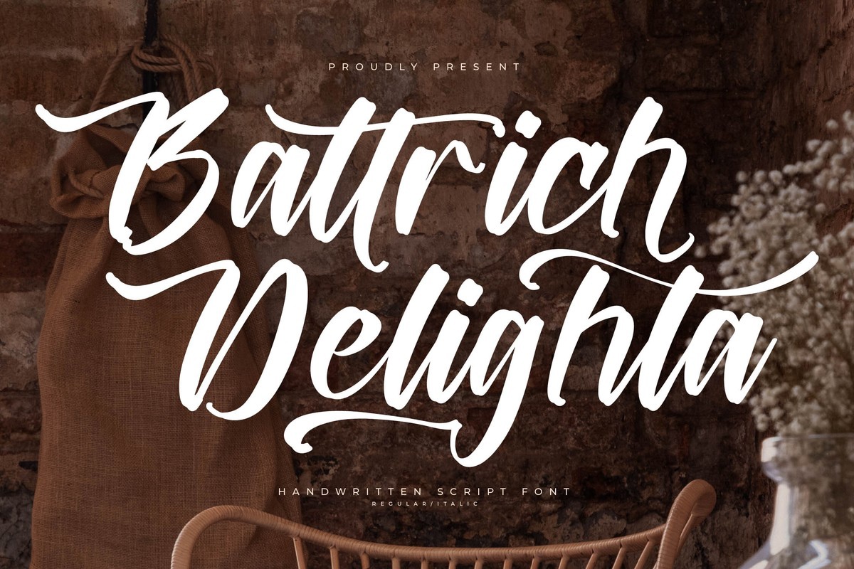 Battrich Delighta Font preview