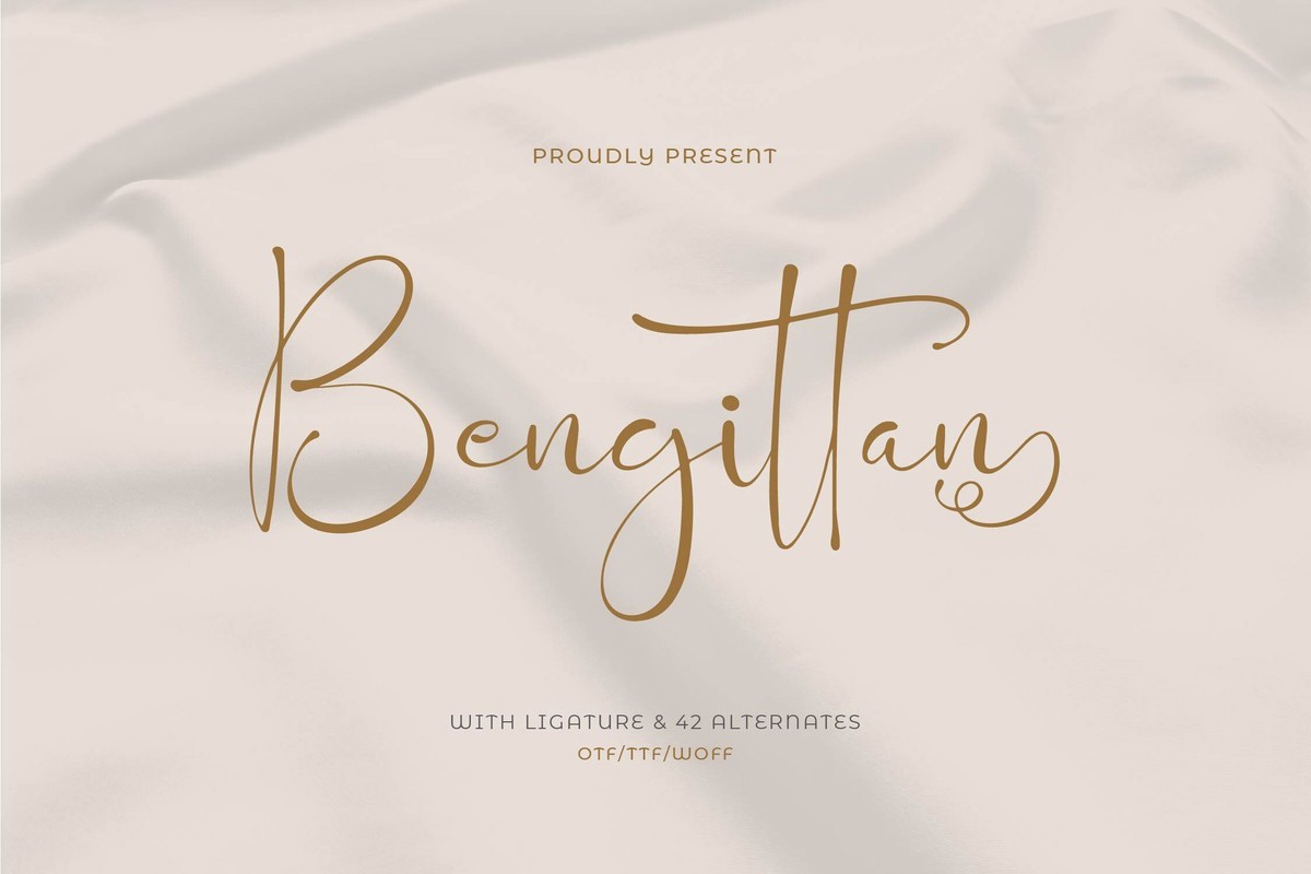 Bengittan Font preview