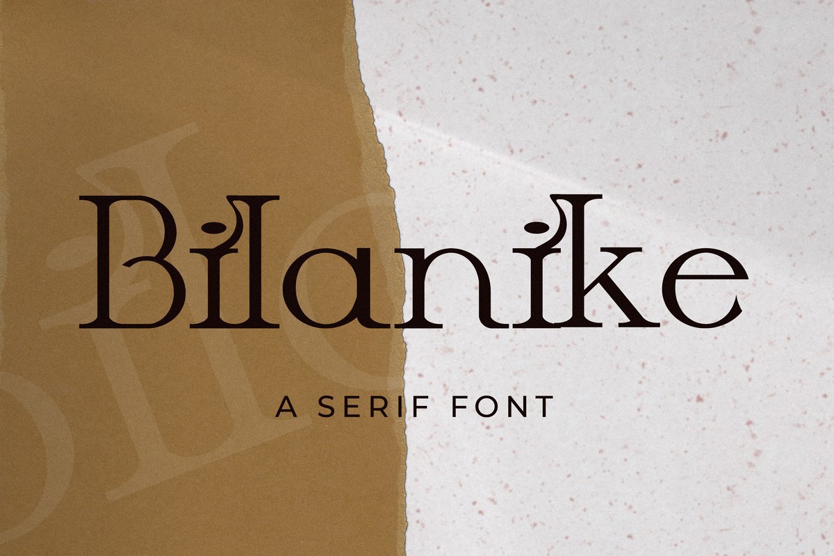 Bilanike Font preview