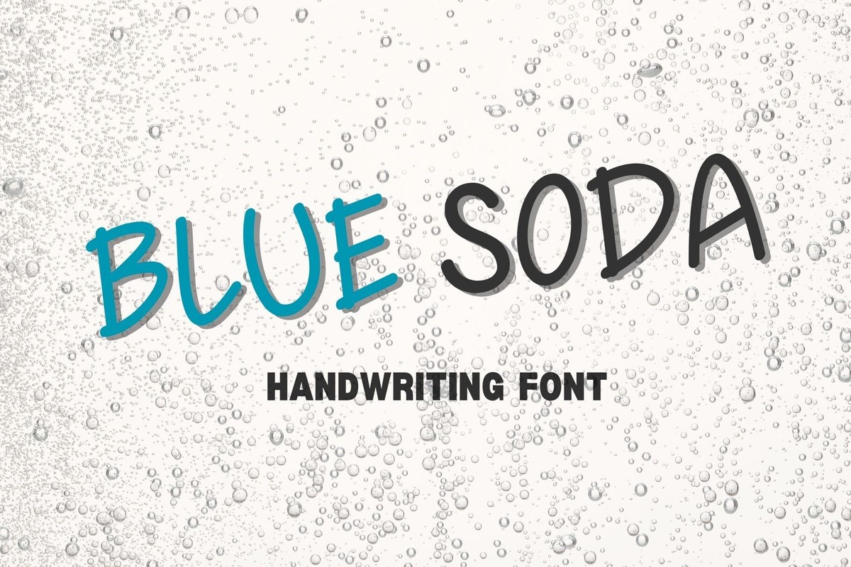 Blue Soda Font preview