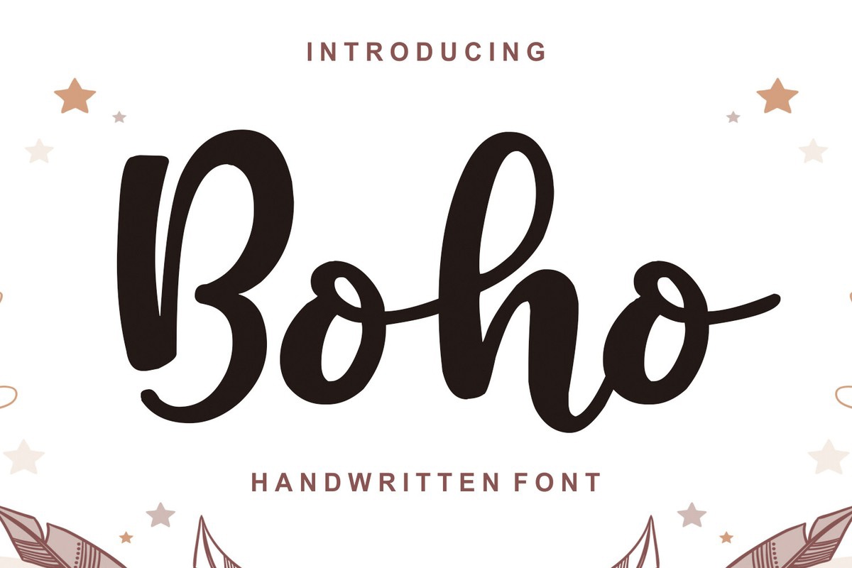 Boho Font preview