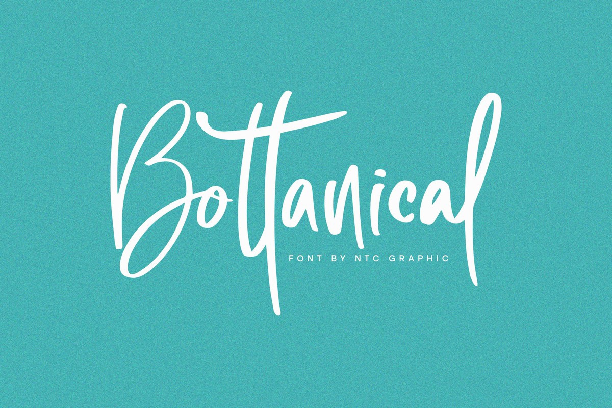 Bottanical Font preview
