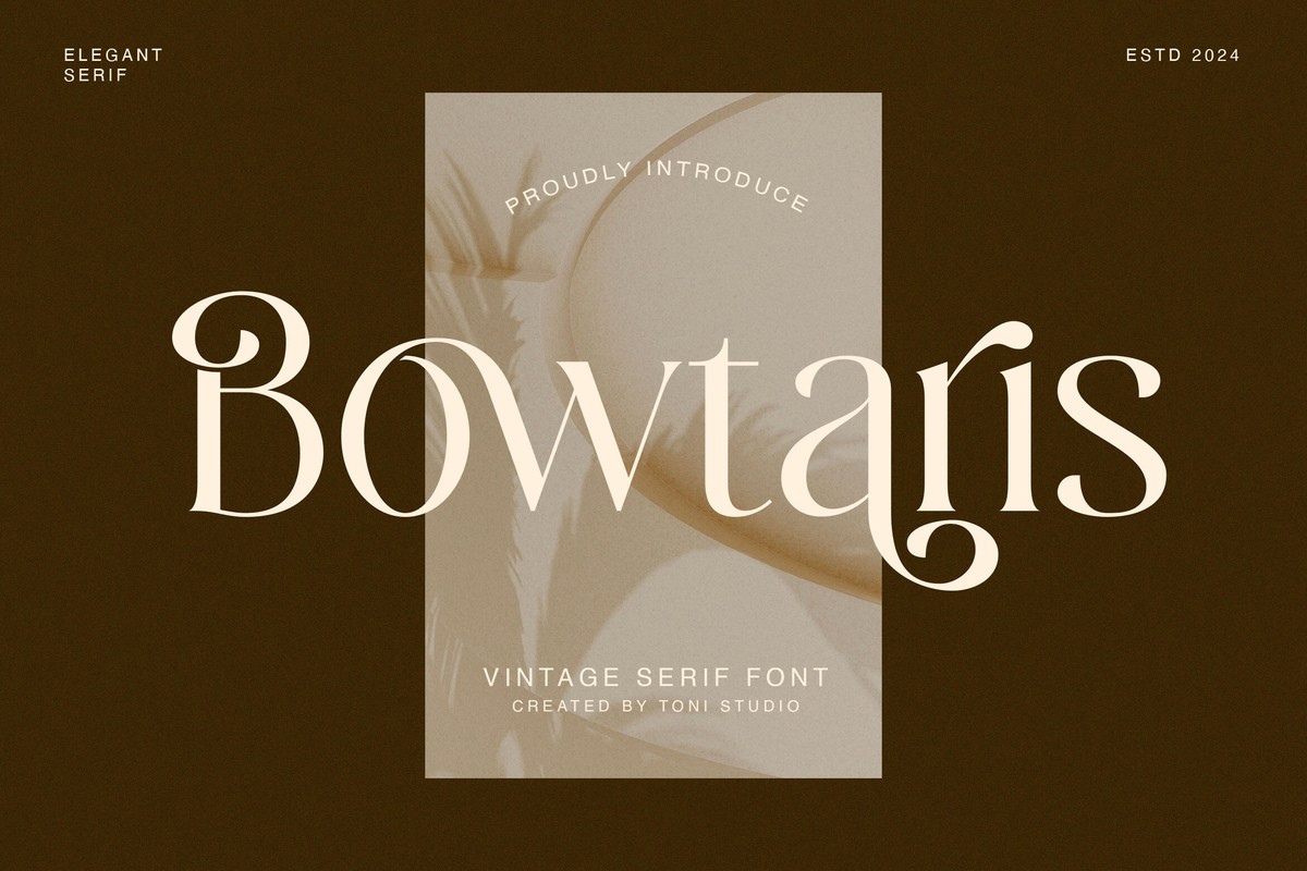 Bowtaris Font preview