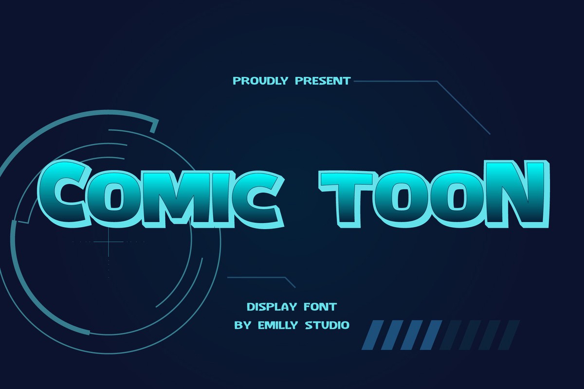 Comic Toon Regular Font preview