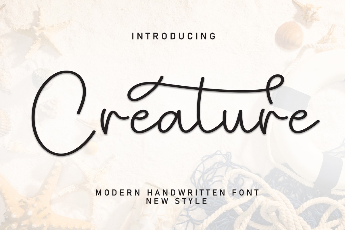 Creature Font preview