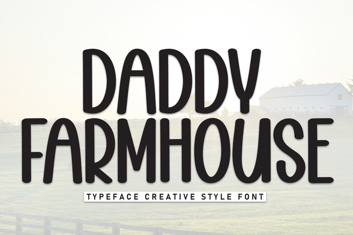 Daddy Farmhouse Font preview