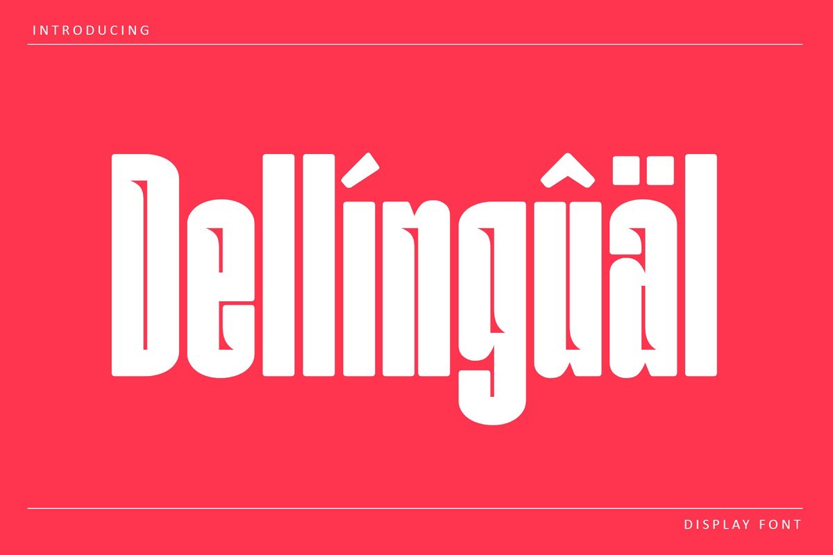 Dellingual Font preview