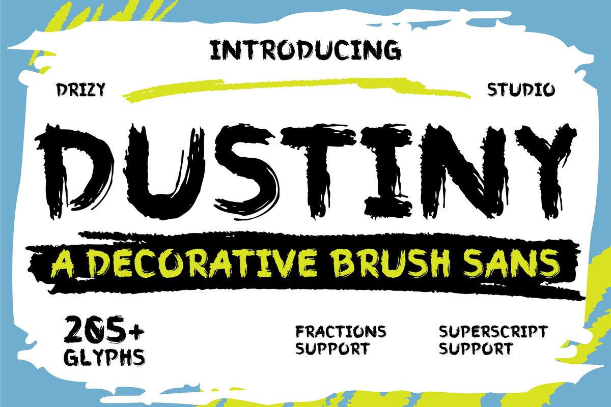 Dustiny Regular Font preview