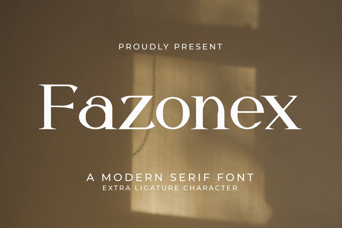 Fazonex Font preview