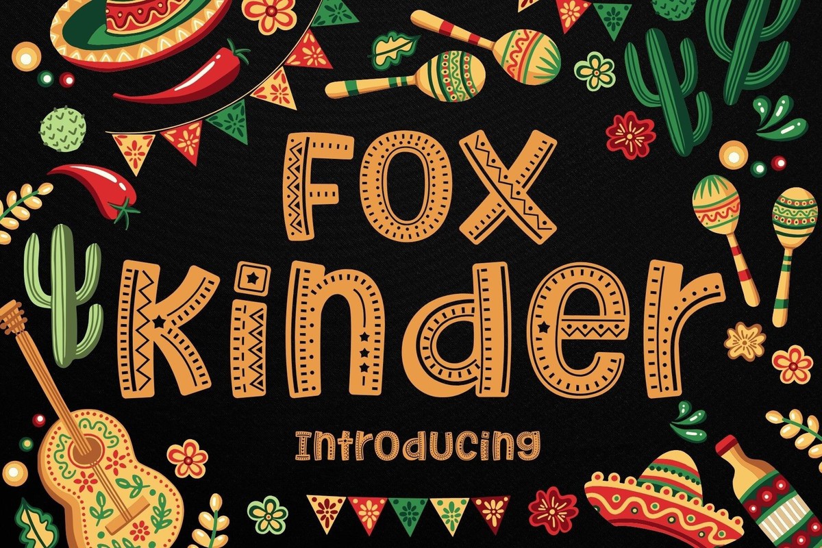 Fox Kinder Font preview
