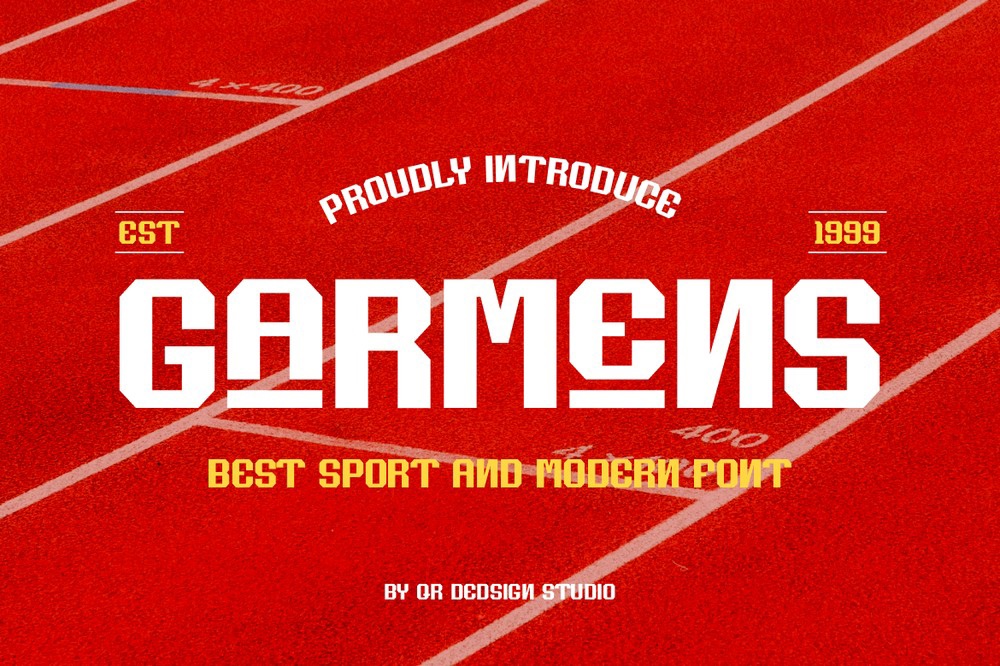 Garmens Regular Font preview