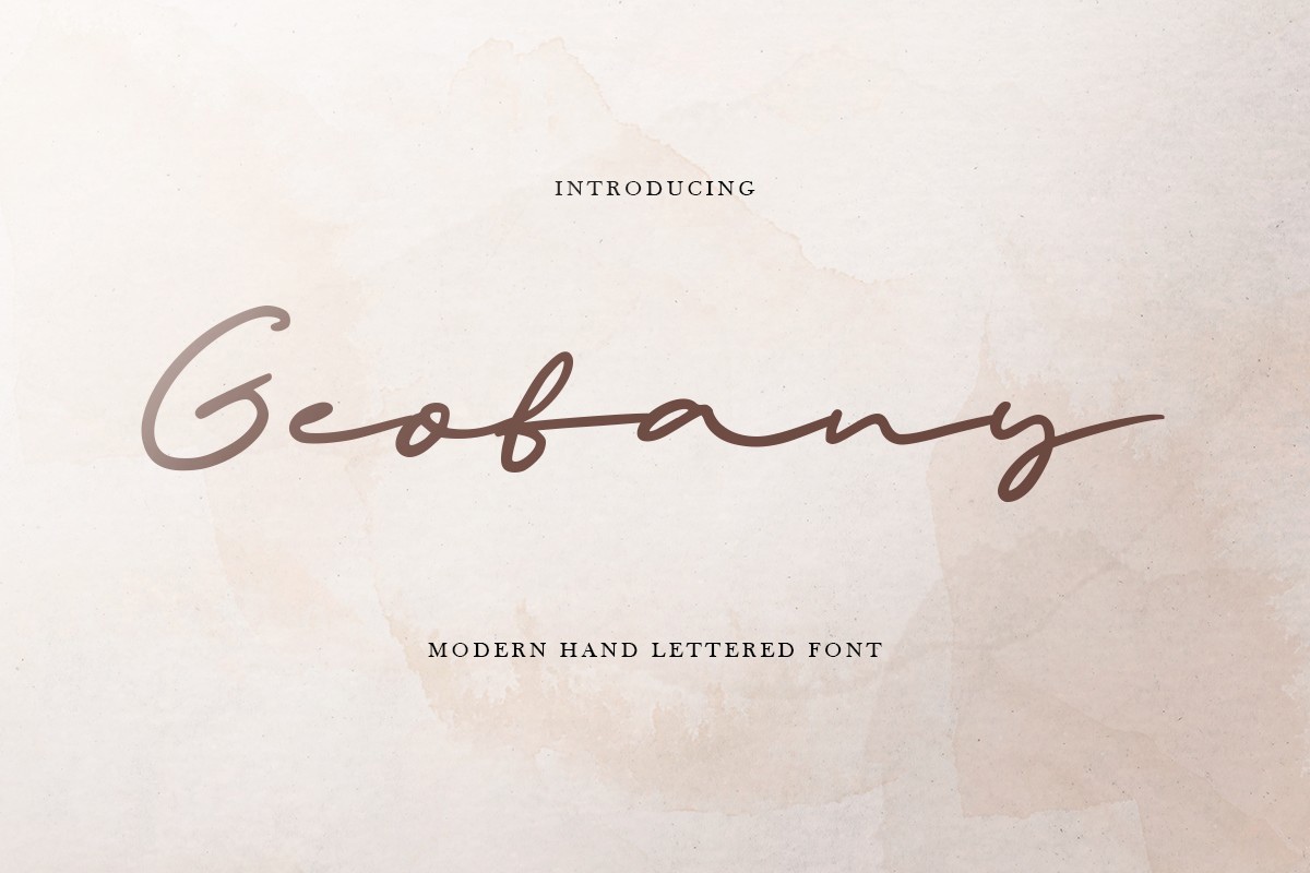 Geofany Font preview