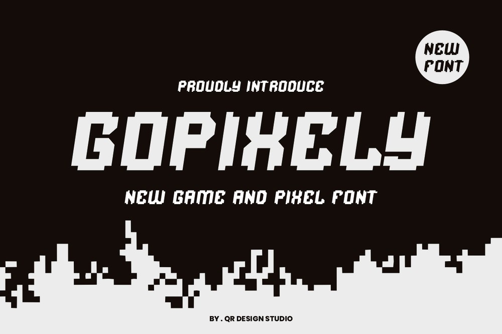 Gopixely Font preview