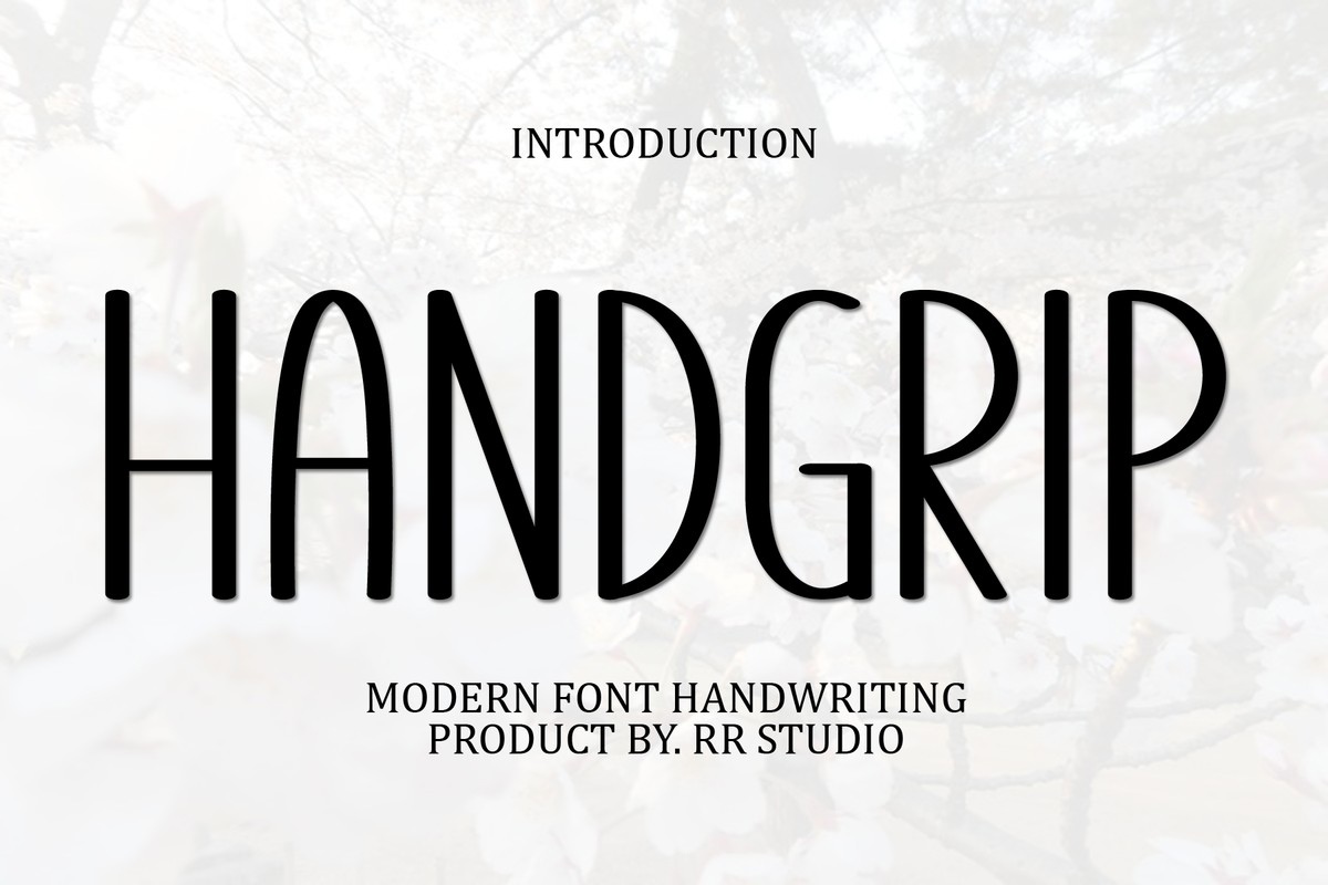 Handgrip Font preview