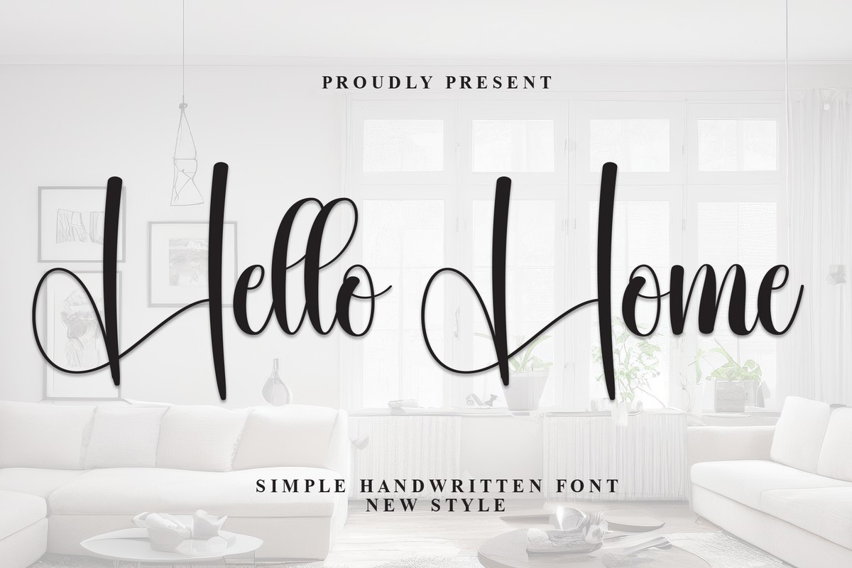 Hello Home Regular Font preview