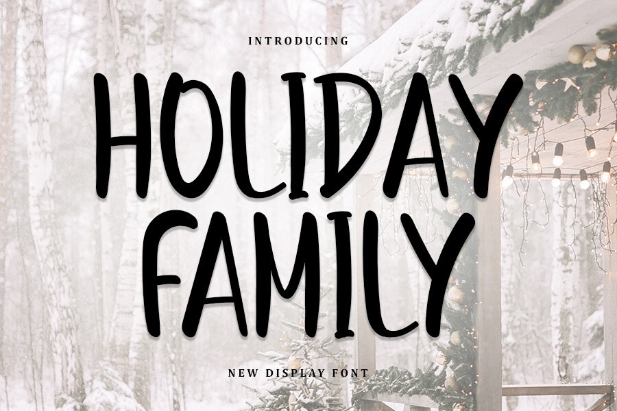 Holiday Family Font preview