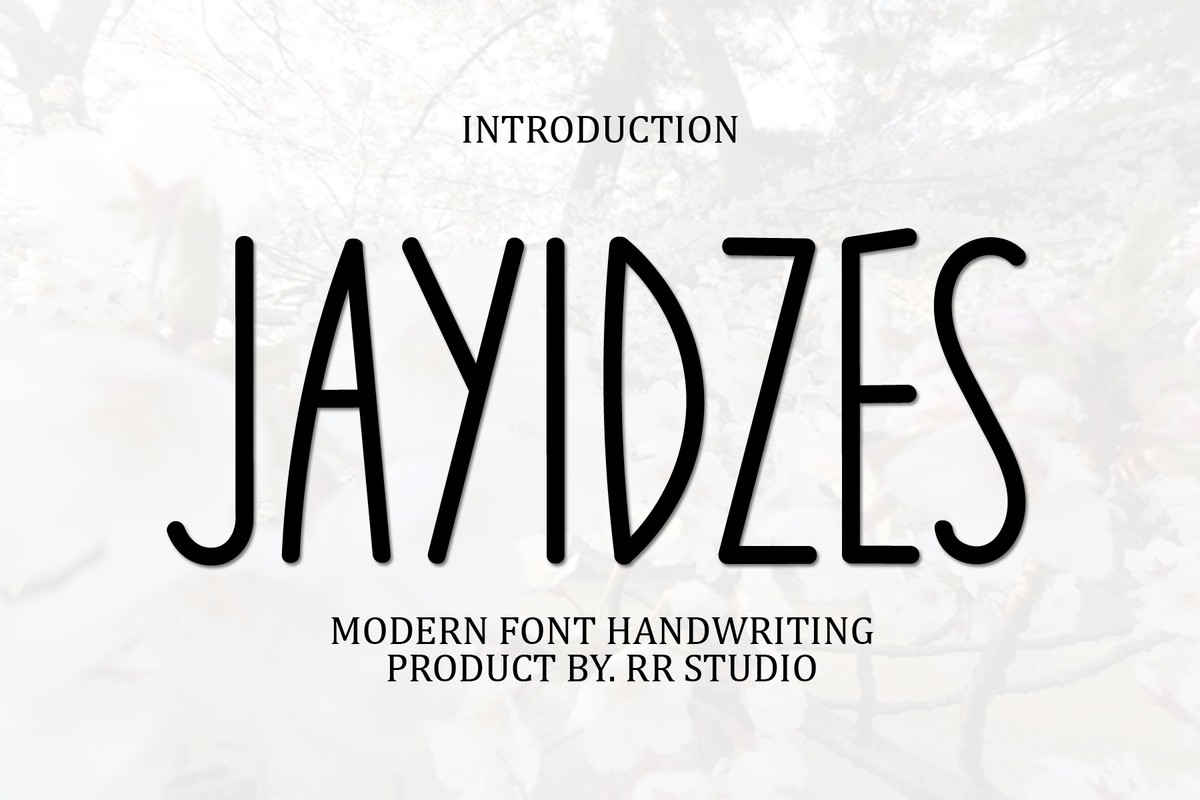 Jayidzes Font preview