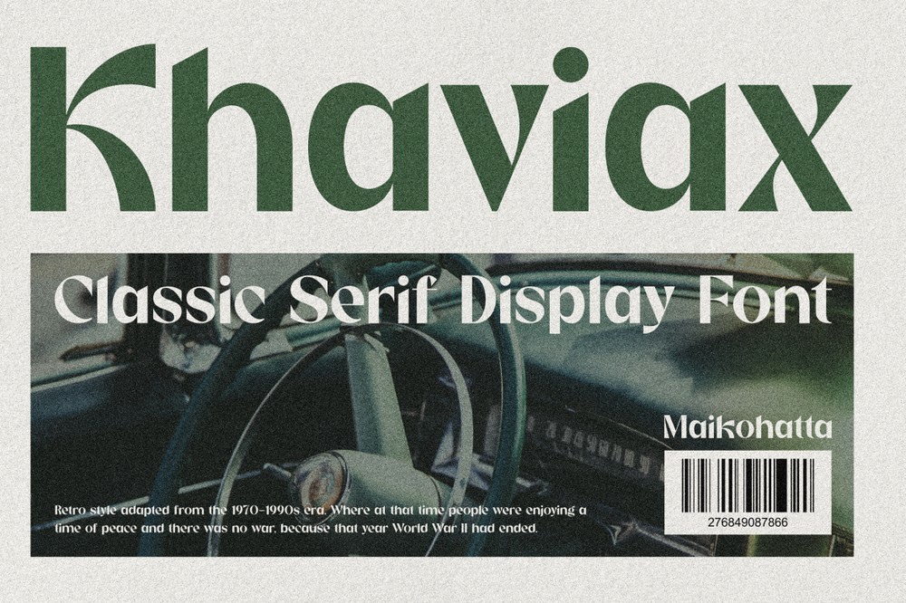 Khaviax Font preview