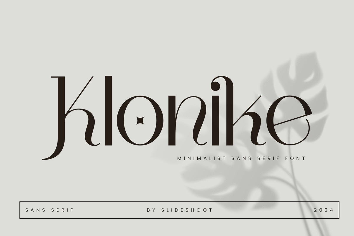 Klonike Font preview