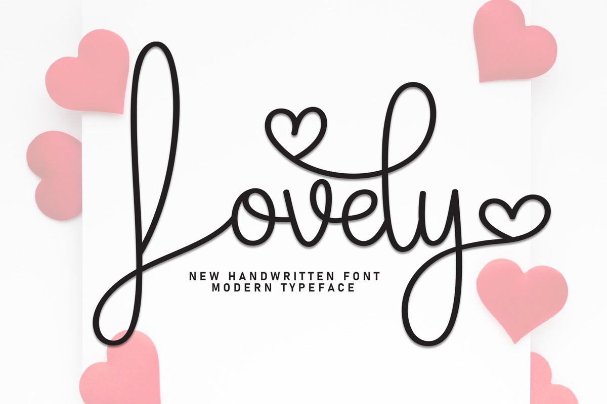 Lovely Font preview