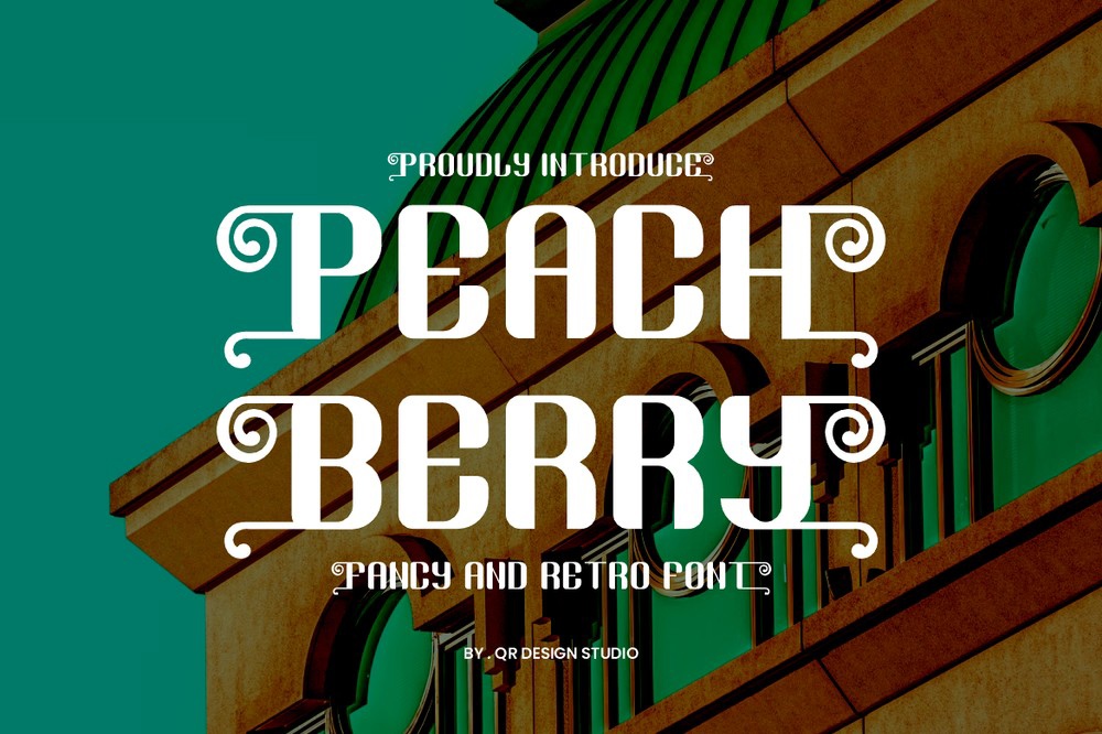 Peach Berry Font preview