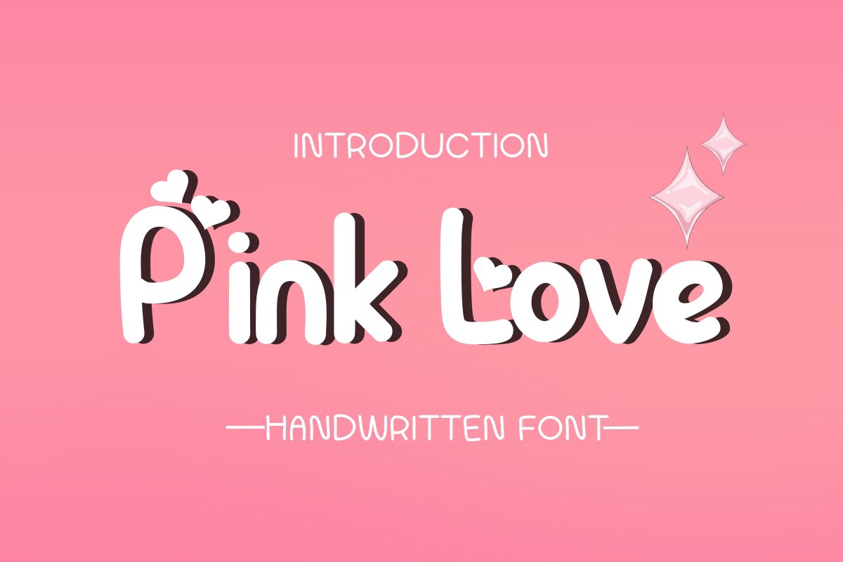 Pink Love Font preview