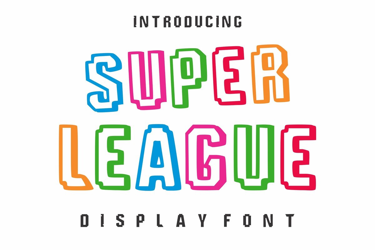 Super League Font preview