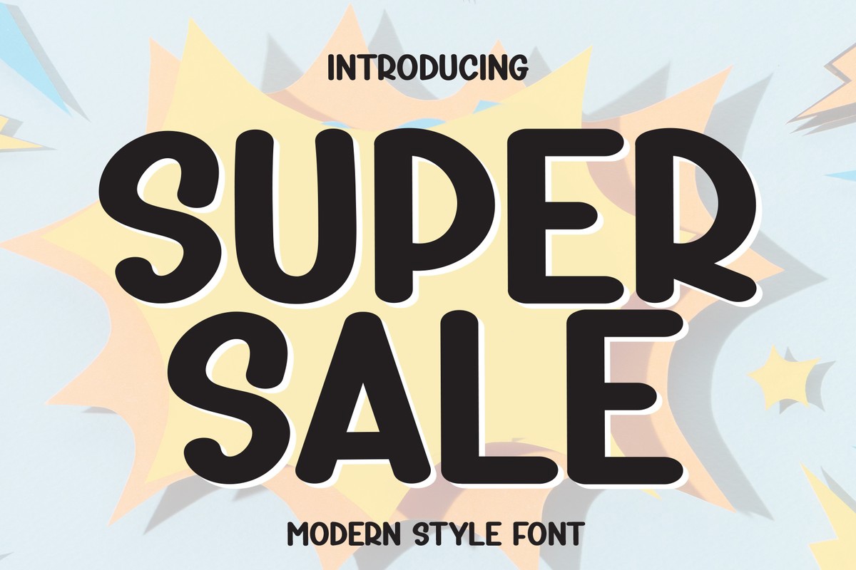 Super Sale Font preview