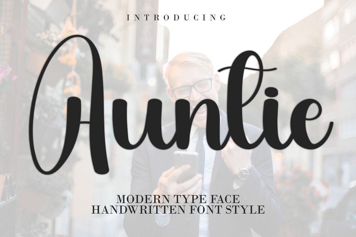 Auntie Font preview