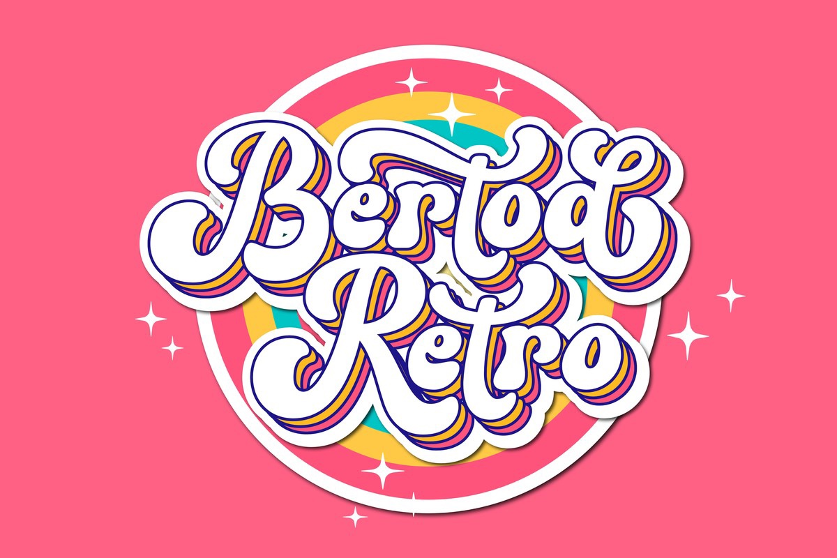 Bertod Retro Font preview