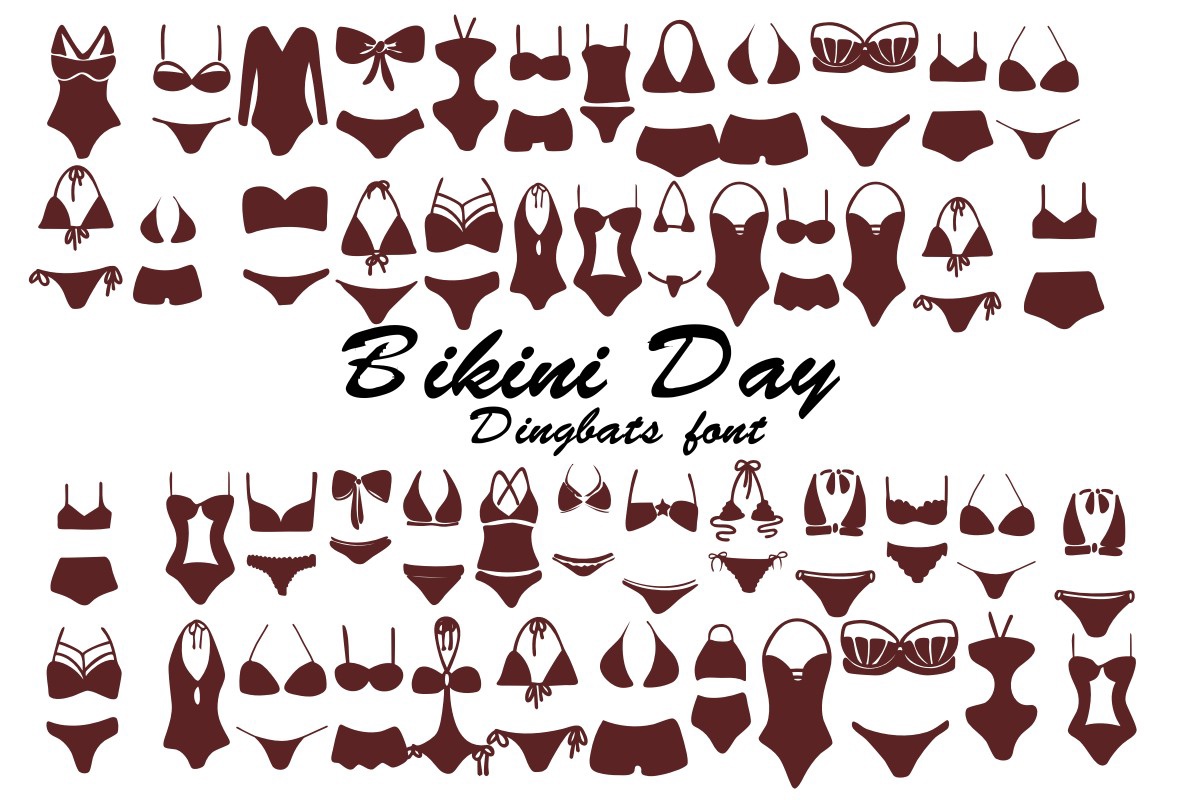 Bikini Day Regular Font preview