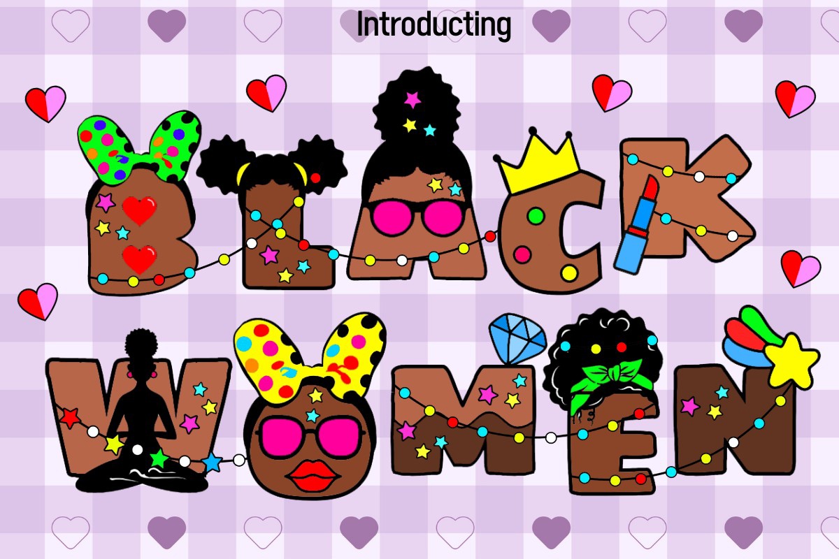 Black Women Font preview