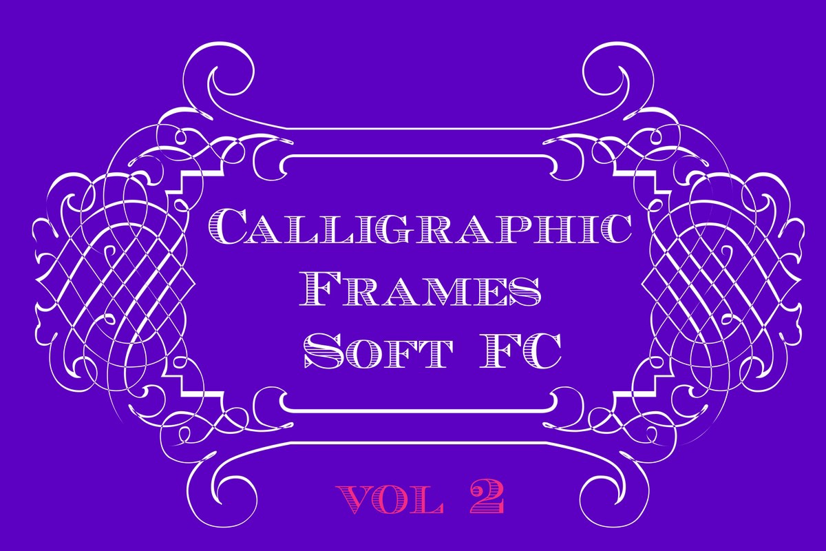 Calligrapic Frames Soft FC Pack Font preview