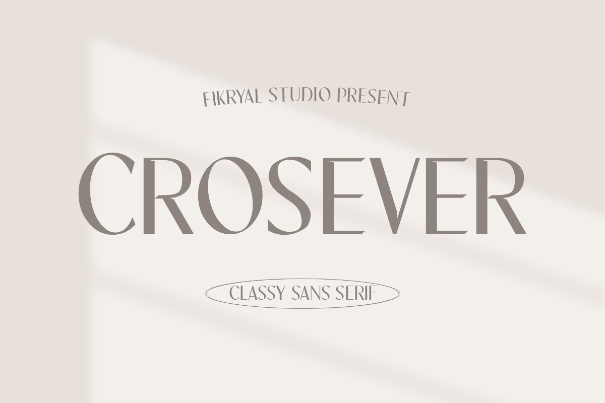 Crosever Font preview