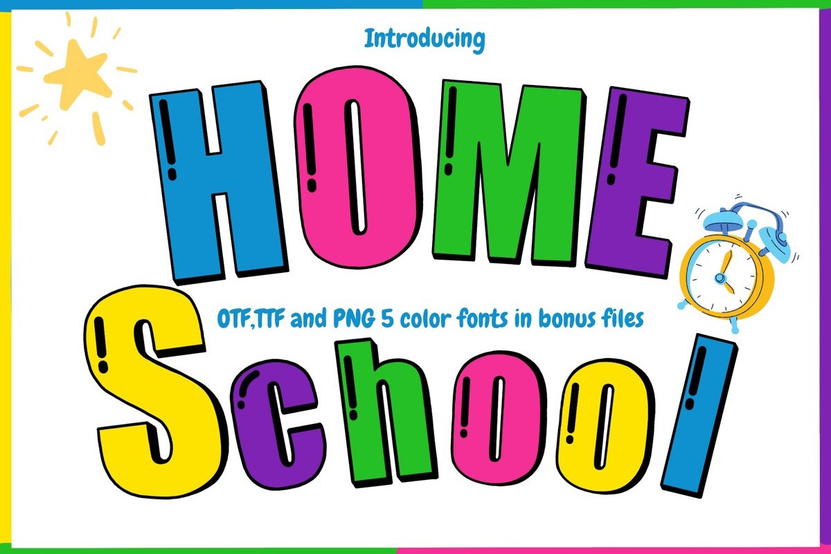 Home School Font preview